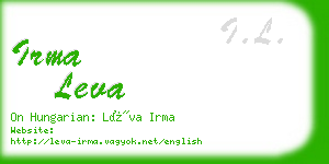 irma leva business card